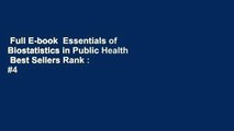 Full E-book  Essentials of Biostatistics in Public Health  Best Sellers Rank : #4
