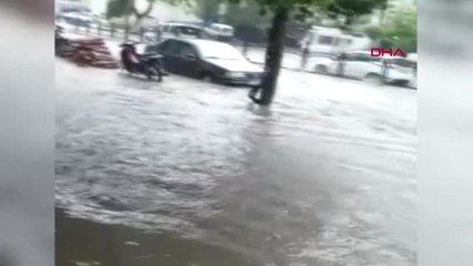 Amasya'da Sağanak Etkili Oldu, Yollar Göle Döndü