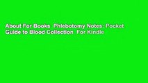 About For Books  Phlebotomy Notes: Pocket Guide to Blood Collection  For Kindle