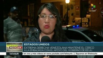 EEUU: activistas mantienen vigilia en defensa de la embajada de Vzla.