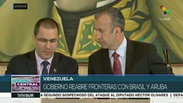 Venezuela anuncia reapertura de fronteras con Brasil y Aruba