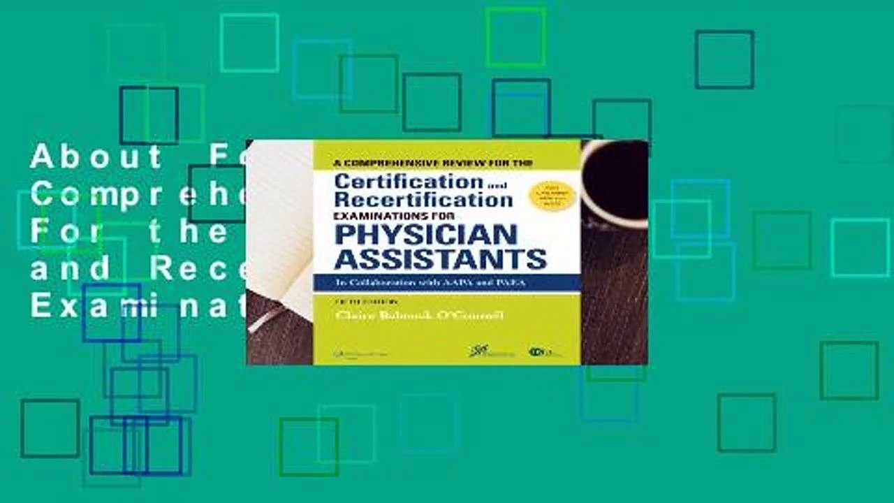 About For Books  A Comprehensive Review For the Certification and Recertification Examinations for
