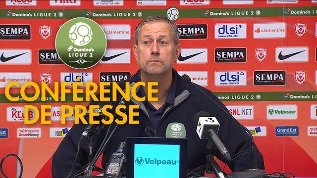 Conférence de presse AS Nancy Lorraine - FC Metz (1-0) : Alain PERRIN (ASNL) - Frédéric ANTONETTI (FCM) - 2018/2019