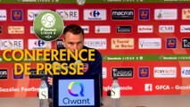Conférence de presse Gazélec FC Ajaccio - Châteauroux (1-2) : Hervé DELLA MAGGIORE (GFCA) - Nicolas USAI (LBC) - 2018/2019