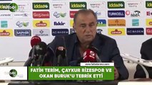 Fatih Terim, Çaykur Rizespor ve Okan Buruk'u tebrik etti