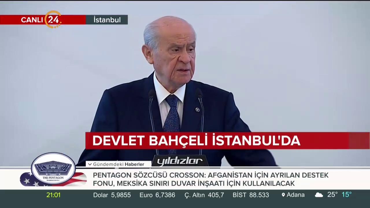 Bahçeli İstanbul'da