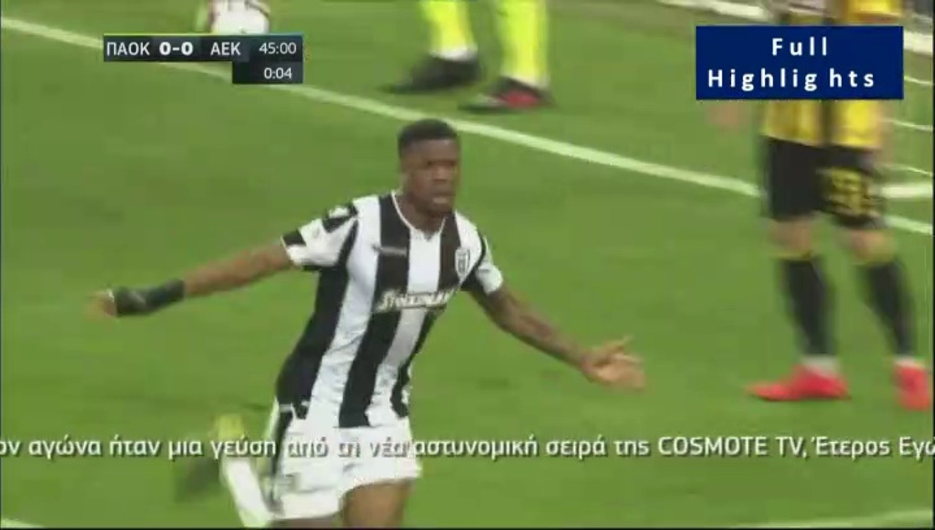 1-0 Chuba Akpom AMAZING Goal - PAOK 1-0 AEK 11.05.2019 - video Dailymotion