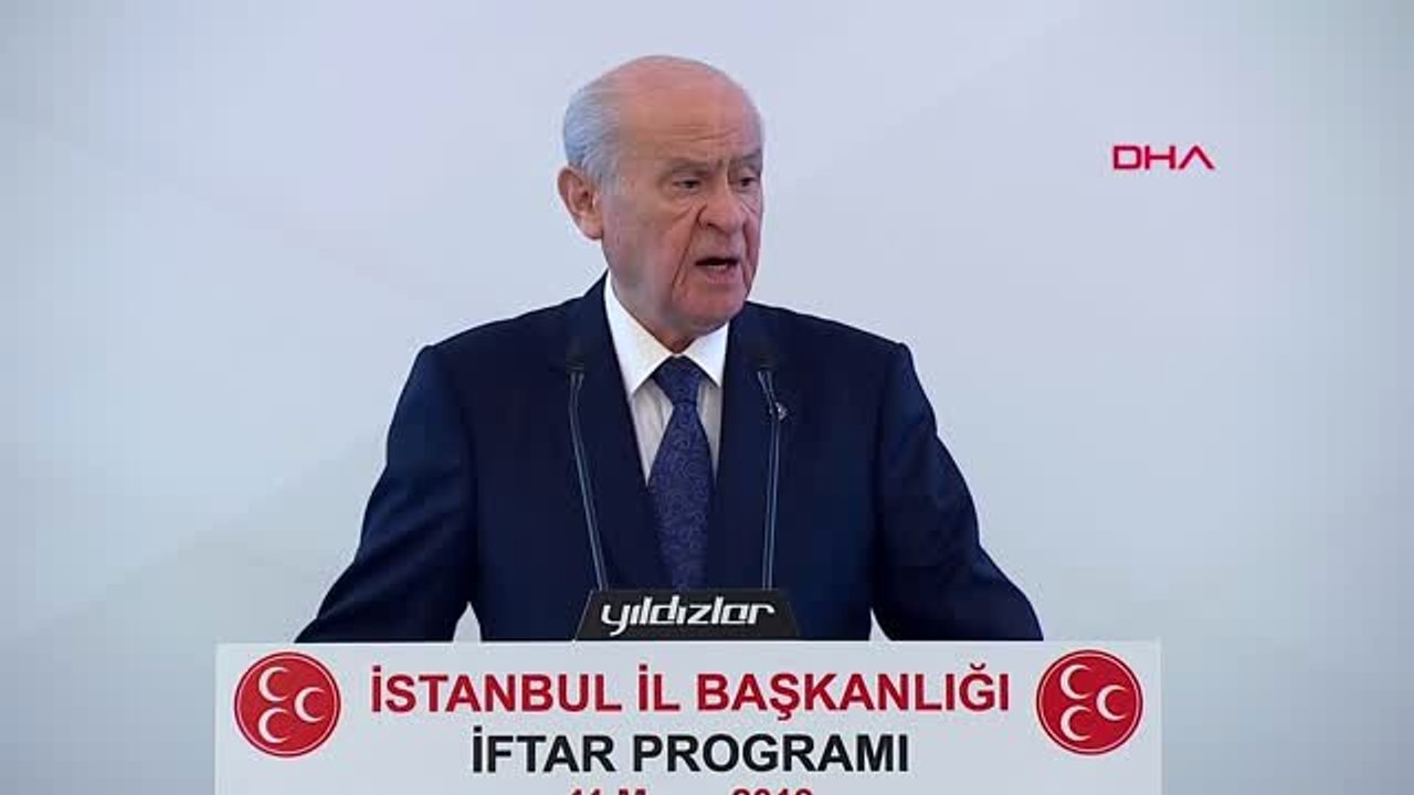 İstanbul- Bahçeli, Partisinin İstanbul İl Teşkilatının İftar Programına Katıldı