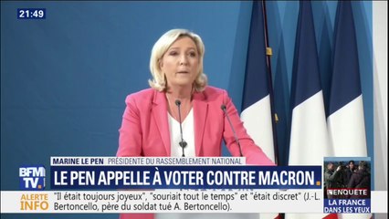 Européennes: Marine Le Pen appelle les Français à "voter contre Macron"