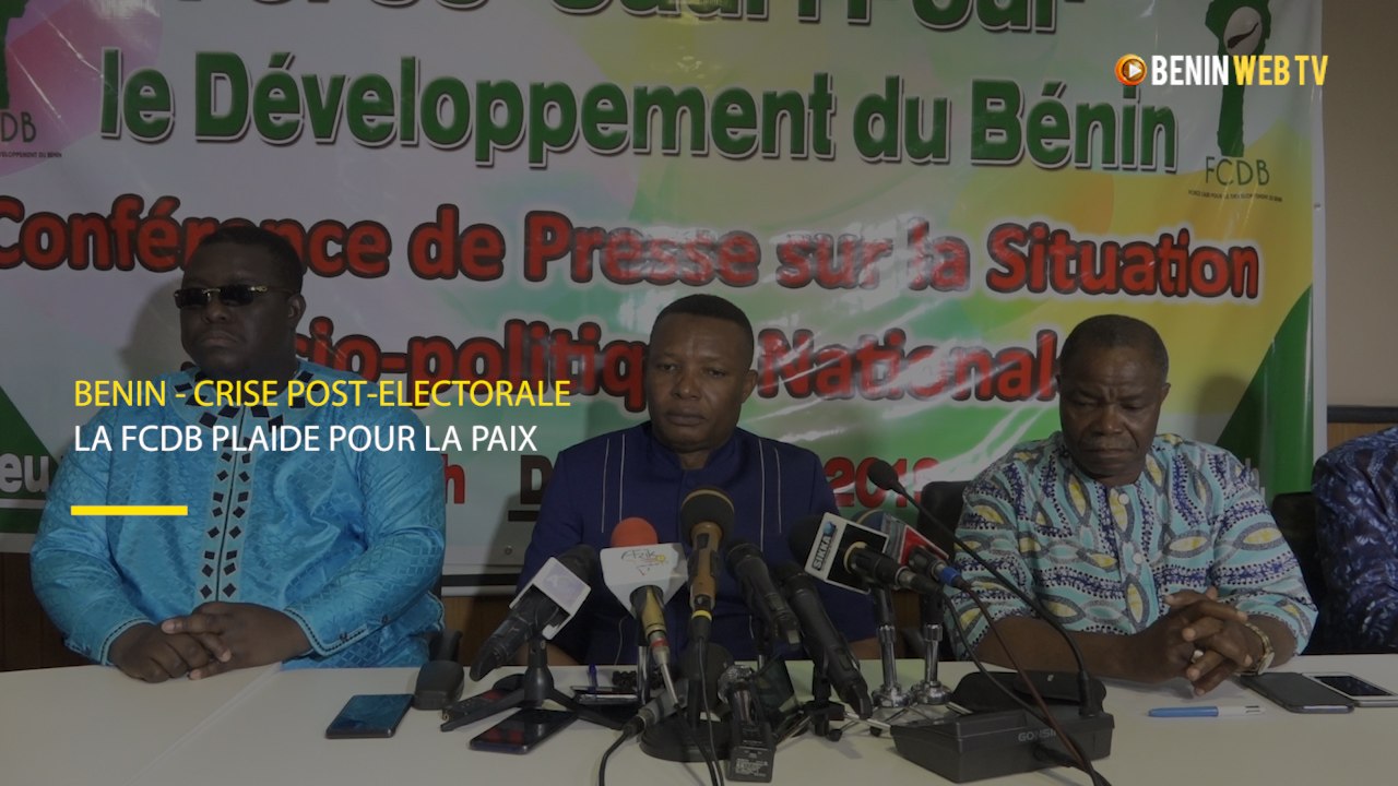 Bénin - Crise post-électorale : la FCDB plaide pour la paix