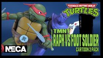 Teenage Mutant Ninja Turtles Cartoon | NECA Raphael vs Foot Soldier Figure Set Review!