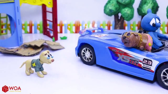 CLAY MIXER BUILDING RECYCLED ROBOT Stop Motion Cartoons Animation