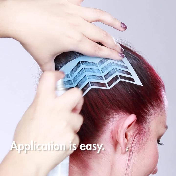 Lisa Frank-Inspired Hair Stencils