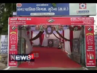 EVM में खराबी के कारण मुरैना में लेट से शुरू हुआ मतदान