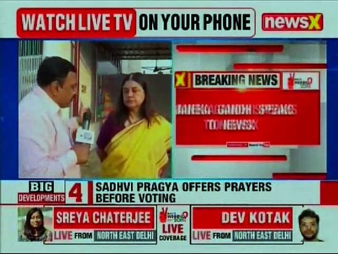 BJP Candidate Maneka Gandhi Interview on Sultanpur Development, Lok Sabha Elections 2019 Phase 6