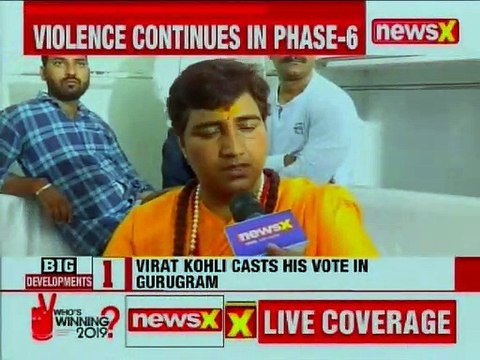 Sadhvi Pragya Interview after casting vote in Bhopal, Lok Sabha Elections 2019 Phase 6 Voting