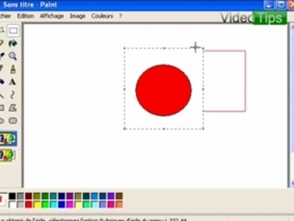 la Transparence dans Paint