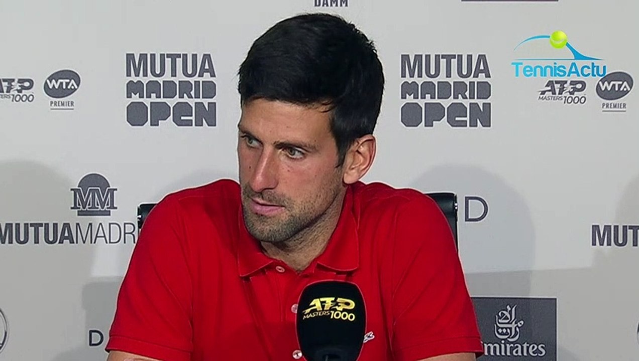 ATP - Masters 1000 Madrid 2019 - Novak Djokovic a su relancer la machine contre Dominic Thiem : "Je ne me suis pas énervé"