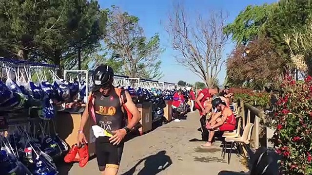 Ironman d'Aix : les premiers triathlètes pro atteignent le kilomètre 10 à vélo