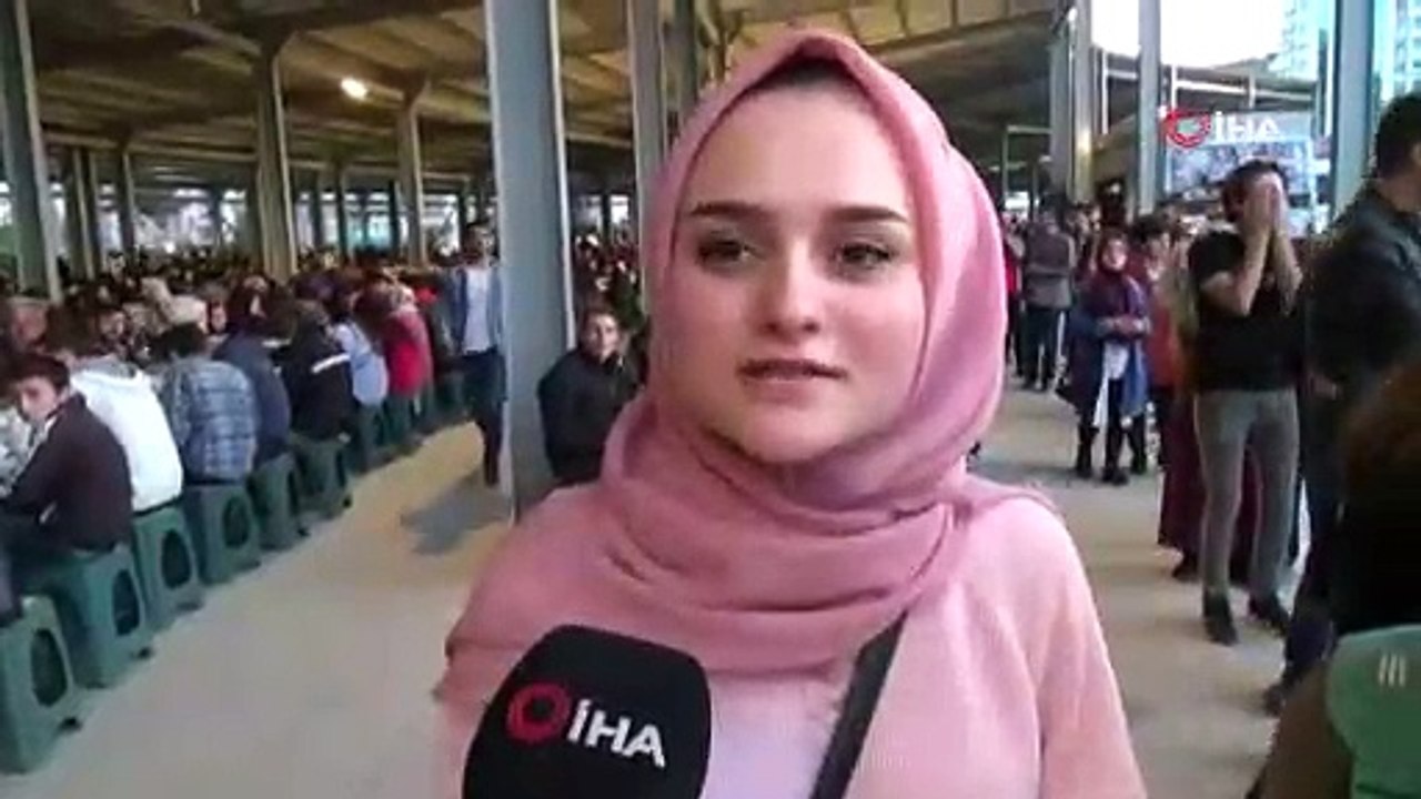 Tokat'ta kapalı pazar yeri iftar çadırına dönüştürüldü