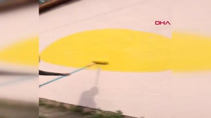 Diyarbakır Köy Okulunu Boyayıp, Duvarlara Çizgi Karakterleri İşlediler