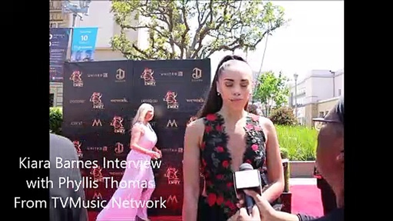Daytime Emmy Awards 2019 - Kiara Barnes of The Bold and the Beautiful Red Carpet Interview