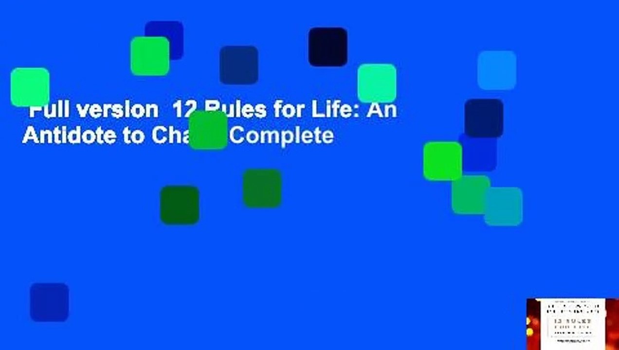 Full version  12 Rules for Life: An Antidote to Chaos Complete