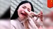 Gurita menempel di wajah vlogger Cina - TomoNews