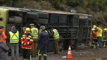 Seis muertos y 30 heridos en un accidente de autobús en Chile