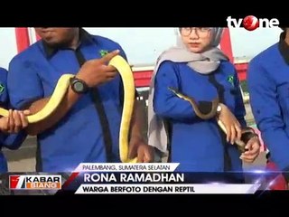 Ngabuburit Bareng Komunitas Reptil, Edukasi Hingga Berfoto
