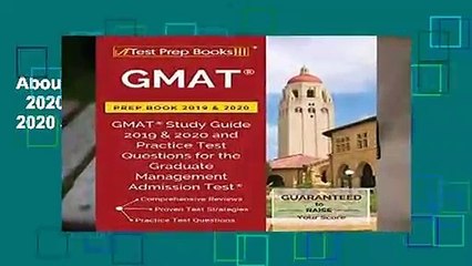 About For Books  GMAT Prep Book 2019   2020: GMAT Study Guide 2019   2020 and Practice Test