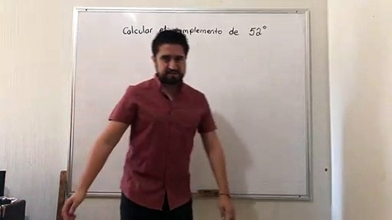 Complemento de un angulo Ejemplo 1