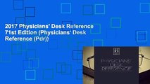 2017 Physicians' Desk Reference 71st Edition (Physicians' Desk Reference (Pdr))