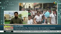 Manifestación contra proyecto minero en Colombia