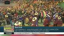 Bolivia: Evo destaca las tradiciones como símbolo de lucha