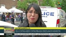 Movimientos de solidaridad de EE.UU. llegan a embajada de Venezuela