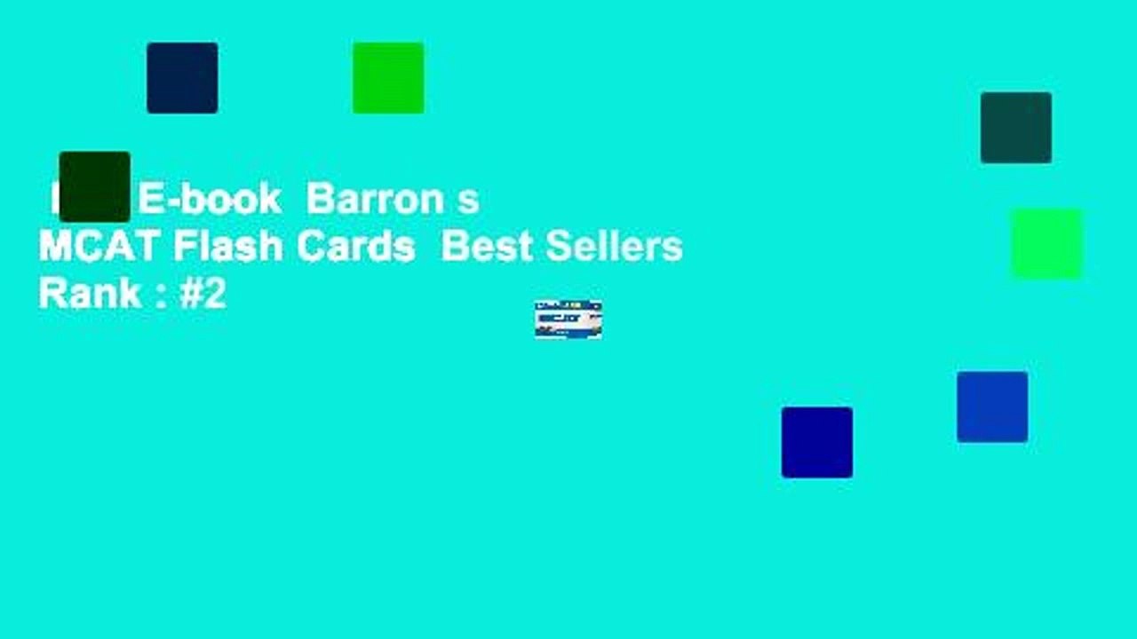 Full E-book  Barron s MCAT Flash Cards  Best Sellers Rank : #2