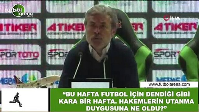Aykut Kocaman: Bu hafta futbol için dendiği gibi kara bir hafta. hakemlerin utanma duygusuna ne oldu?
