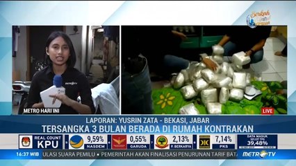 Gudang Narkoba Berkedok Rumah Kontrakan di Bekasi
