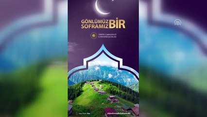 Rize'den 'Gönlümüz Bir Soframız Bir' mesajı - ANKARA