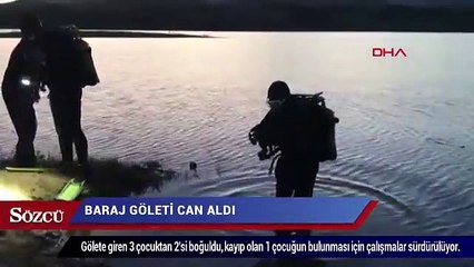 Gölete giren 3 çocuktan 2’si boğuldu, 1’i aranıyor
