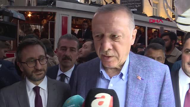 Erdoğan Nostaljik Tramvaya Bindi