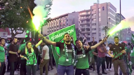 Abalı Denizlispor taraftarlarından sevinç gösterisi - DENİZLİ