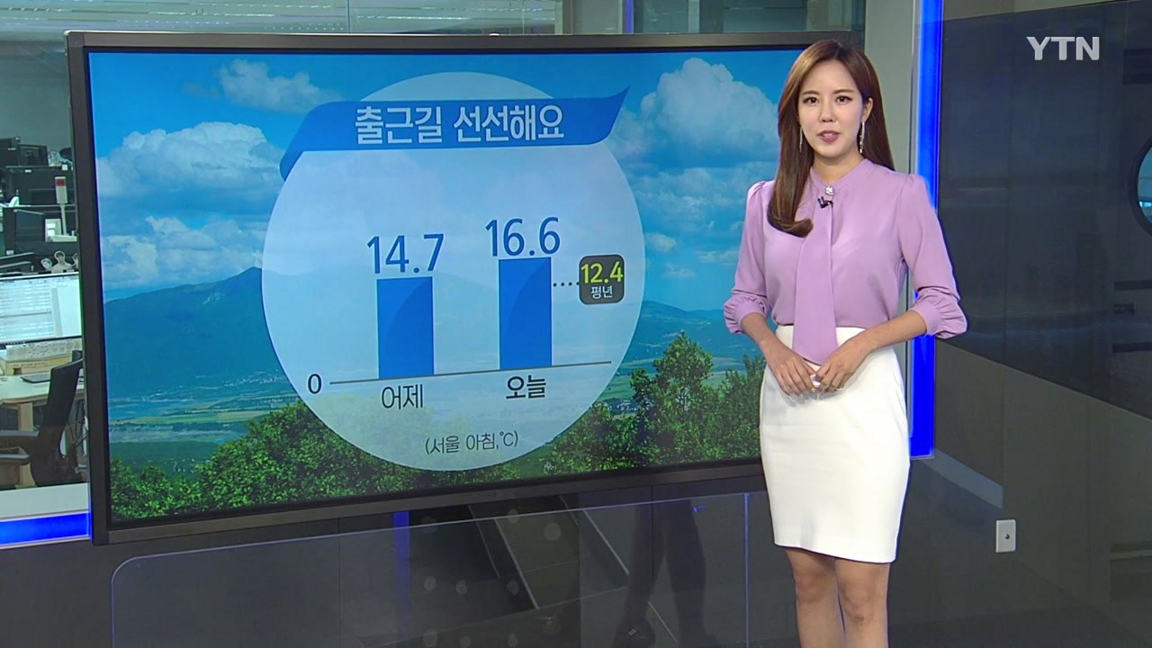 [날씨] 오늘 서쪽 초여름, 동해안 선선...오후 중북부 비 찔끔 / YTN