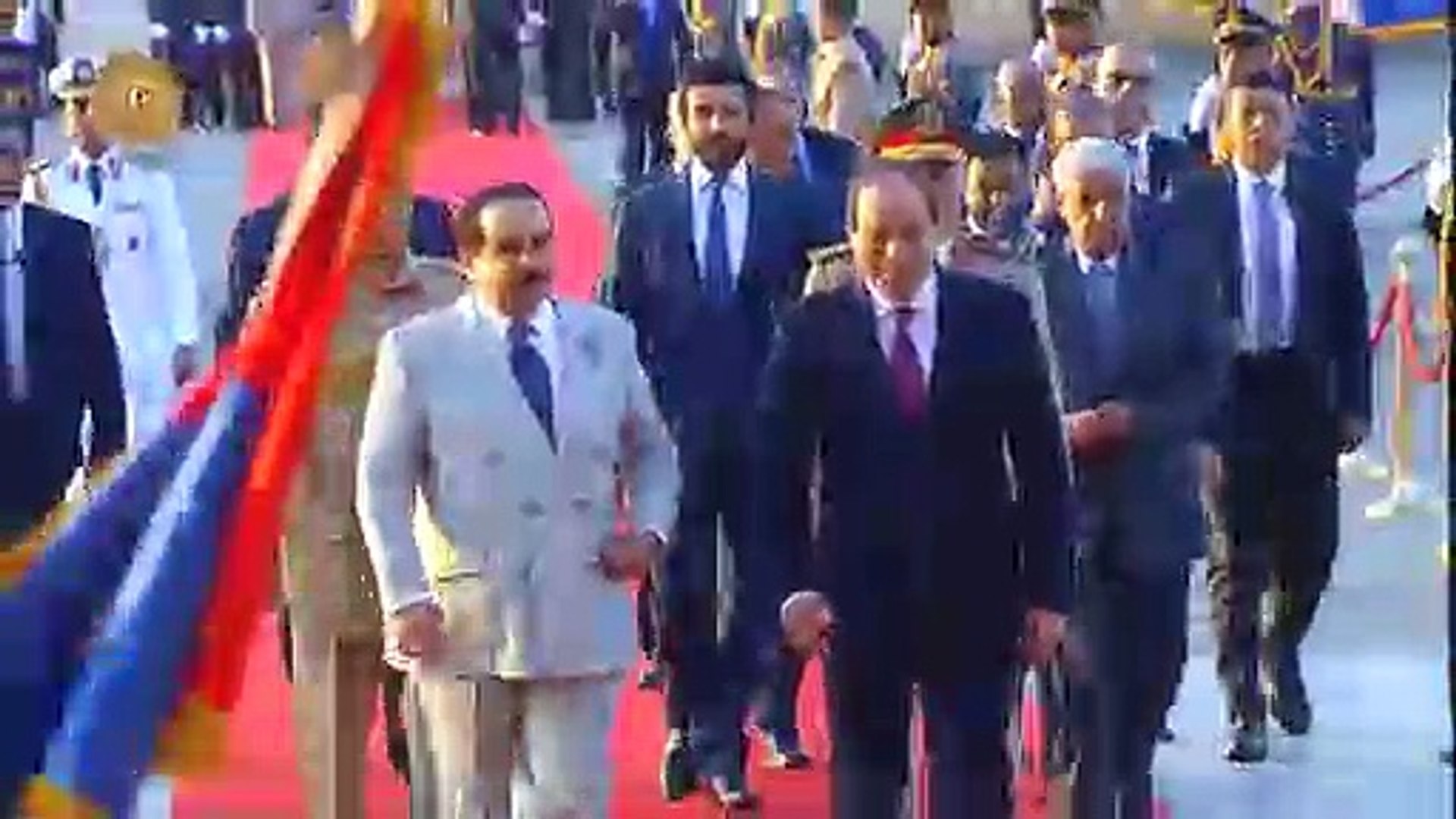 ⁣استقبال الرئيس عبد الفتاح السيسى لملك البحرين بالقاهرة