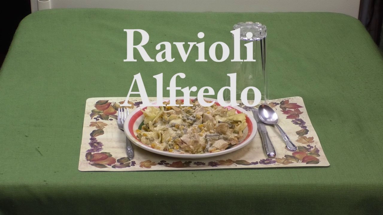 Meals 41  #8  "Ravioli Alfredo"