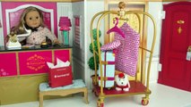 Toy Hotel Play Set -  Doll Bedroom Bathroom | American Girl Grand Hotel Full Collection