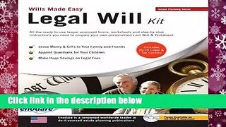 Legal Will Kit (Wills Made Easy)