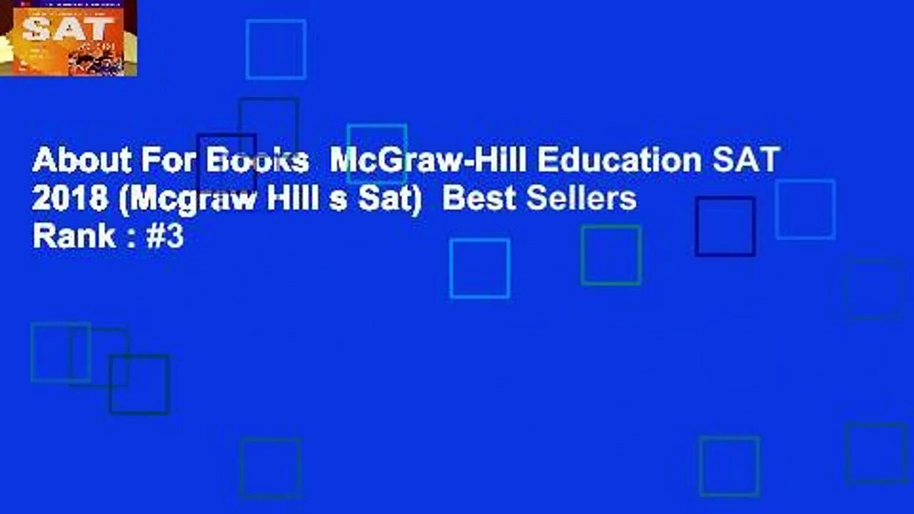 About For Books  McGraw-Hill Education SAT 2018 (Mcgraw Hill s Sat)  Best Sellers Rank : #3