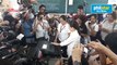 Reelectionist Sen. Grace Poe finally casts her ballot in Sta. Lucia Elementary School in San Juan City after the voting machine briefly experienced a glitch this morning
